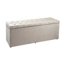 Ver imagem 2 de Recamier Baú 1,95m Madrid Suede Bege Dal Poz Estofados