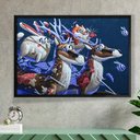 Ver imagem 1 de Quadro Decorativo Natal  Renas e Coelhos-24x34Cm