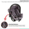 Bebê Conforto Cadeirinha Auto Infantil Criança Grid Cinza Galzerano Até 13kg + Protetor Solar - 3
