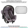 Bebê Conforto Cadeirinha Auto Infantil Criança Grid Cinza Galzerano Até 13kg + Protetor Solar - 2