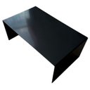 Ver imagem 7 de Mesa de Centro Estilo Industrial com Chapa de Ferro Maciça - Cor Preta