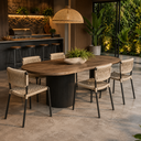 Ver imagem 3 de Kit 6 Cadeiras Vitoria Rami Corda Náutica Luxo Área Externa Gourmet Jardim