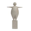 Ver imagem 1 de Escultura Decorativa Pessoa em Pé na Pedra Mart:cinza