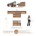Ver imagem 4 de Cozinha Modulada 5 Peças 8 Portas 2 Gavetas com Nicho Decorativo Isabelle Bege/Freijó/Arenas