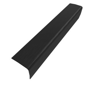 Perfil Cantoneira Aço Inox - Preto Escovado - 20 X 20 X 2000 Mm