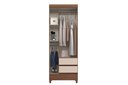 Ver imagem 3 de Guarda Roupas Fit 3.2 Santos Andira -3 Portas 2 Gavetas 191x 69 cm:Jequitiba/Offwhite