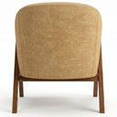 Ver imagem 6 de Poltrona Decorativa Iris Pes Madeira Linho Color Trend Tca 219 Moll