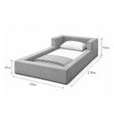 Ver imagem 4 de Cama Montessoriana Solteiro Desmontável com Colchão em Bouclé:Cinza