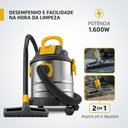 Ver imagem 5 de Aspirador de Pó e Água Vertical Mondial Apt-02-20L-I 1600W 20L com Sopro Preto-Inox