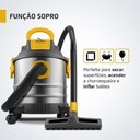 Ver imagem 2 de Aspirador de Pó e Água Vertical Mondial Apt-02-20L-I 1600W 20L com Sopro Preto-Inox