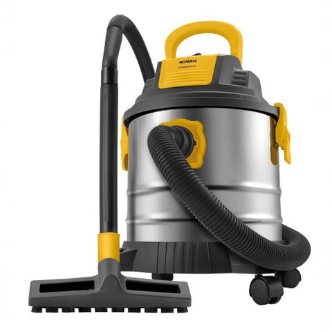 Aspirador de Pó e Água Vertical Mondial Apt-02-20L-I 1600W 20L com Sopro Preto-Inox