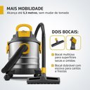 Ver mais imagens de Aspirador de Pó e Água Vertical Mondial Apt-02-20L-I 1600W 20L com Sopro Preto-Inox