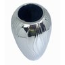 Vaso de Cerâmica Prata Espelhado Estilo Colonial Vintage Espressione Vaso Decorativo Prata, Vaso Esp - 4