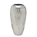 Ver imagem 2 de Vaso de Cerâmica Prata Espelhado Estilo Colonial Vintage Espressione Vaso Decorativo Prata, Vaso Esp