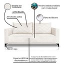 Ver imagem 7 de Sofá Etios 2 Lugares 1,80 Boucle - Lucadi Home