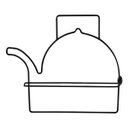 Ver imagem 1 de Porta Papel Toalha Pano de Prato com Formato de Chaleira em Aço - Wp Connect Preto