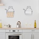 Ver imagem 2 de Porta Papel Toalha Pano de Prato com Formato de Chaleira em Aço - Wp Connect Preto