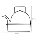 Ver imagem 4 de Porta Papel Toalha Pano de Prato com Formato de Chaleira em Aço - Wp Connect Preto