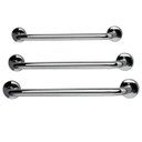 Ver imagem 1 de Barra de Apoio Inox 40cm 50cm 60cm Kit 3 Unidades Idoso Cadeirante Deficiente Box Banheiro Segurança