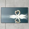 Quadro Decorativo Cisne Branco QH2.1014.01.01 Euronobre - 140x55x3cm - 1
