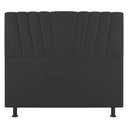 Ver imagem 2 de Cabeceira Cama Box Solteiro Dublin 90cm Linho Cinza - Desk Design