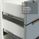 Ver imagem 5 de Balcão de Cozinha 40 cm 3 Gavetas Branco/Cinza Lux Madesa