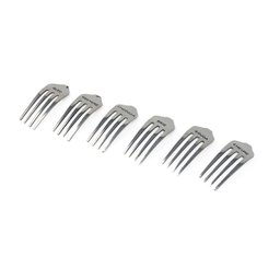 Kit 6 Plaquinhas Identificadoras Marcadores de Queijos Inox - 1