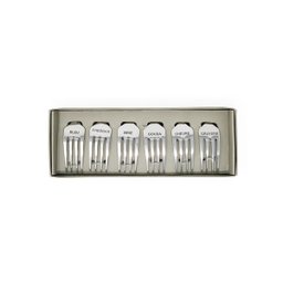 Kit 6 Plaquinhas Identificadoras Marcadores de Queijos Inox - 3
