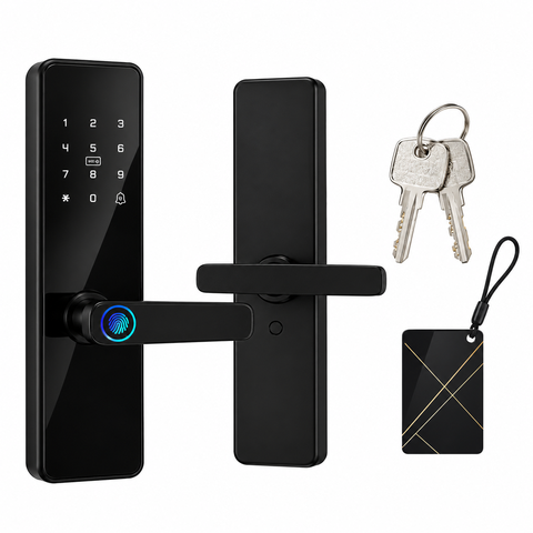 Fechadura Digital Inteligente Cartão de Proximidade Touch Iluminado Leitor de Impressão Digital