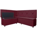 Ver imagem 3 de Conjunto Canto Alemão com Bau para Bar Lanchonete Bordo 125x160cm Sofa Store