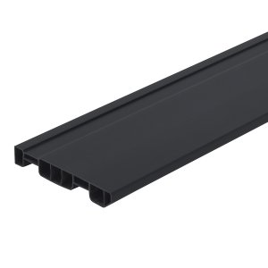 Rodape Preto Pvc 240x15 Cm 10 Peças