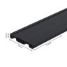 Rodape Preto Pvc 240x15 Cm 10 Peças - 4