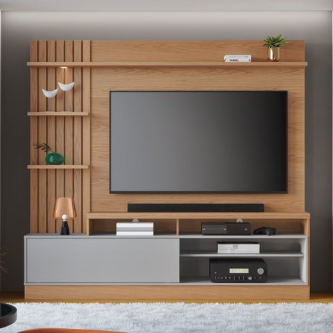 Home para Tv Mackay Freijó / Cinza