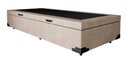 Ver imagem 4 de Cama Box Bau Solteirão Premium ( Blindada ) Super Reforçada - Corino - Bege