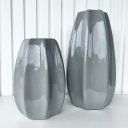 Ver imagem 3 de Dupla Vaso Centro de Mesa Grande Médio Alto Relevo Cinza