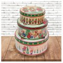 Ver imagem 4 de Conjunto De Latas Natalinas Ursinhos Feliz Natal Para Doces Chocolates