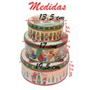 Ver imagem 2 de Conjunto De Latas Natalinas Ursinhos Feliz Natal Para Doces Chocolates