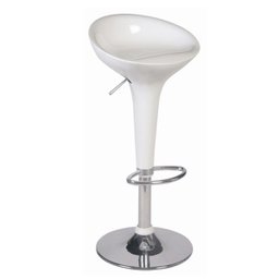 Banqueta Taça Giratoria Branca - 1