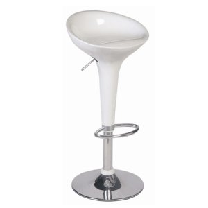 Banqueta Taça Giratoria Branca