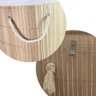 Cesto de Roupas de Bambu Forrado com Tampa Grande 72 Litros - 6