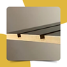 Kit 5 Placas Madeira Painel Ripado Imbuia em Mdf Autocolante 15x53 Cm - 7