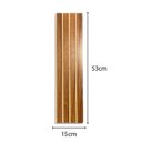 Ver imagem 4 de Kit 5 Placas Madeira Painel Ripado Imbuia em Mdf Autocolante 15x53 Cm