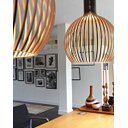 Ver imagem 2 de Luminária Teto tipo Pendente em MDF - Completa