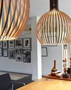Ver imagem 2 de Luminária Teto tipo Pendente em MDF - Completa