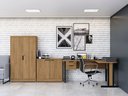 Ver imagem 4 de Mesa em L Kit Office Versátil 1170 com 2 Gavetas Kappesberg Cor Itapuã
