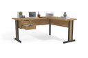 Ver imagem 1 de Mesa em L Kit Office Versátil 1170 com 2 Gavetas Kappesberg Cor Itapuã