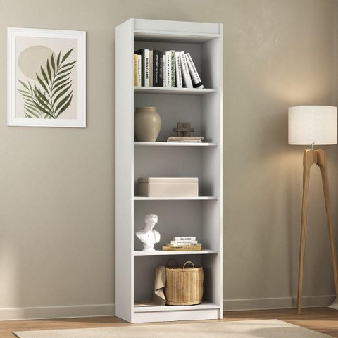 Estante para Livros Saparinga Branco Fosco Atualle