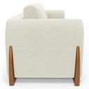 Ver imagem 3 de Sofá Living Bloom 180cm 02 Lugares com Pés de Madeira Bouclê Off White - Desk Design