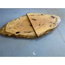Ver imagem 4 de Jogo Mesa de Centro Foglia Tampo de 6cm 1000x900x200mm 1000x900x250mm