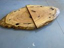 Ver imagem 4 de Jogo Mesa de Centro Foglia Tampo de 6cm 1000x900x200mm 1000x900x250mm
